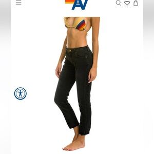 Aviator nation mid rise slim surfer jean